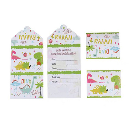 Happy Dino Birthday Invitation card